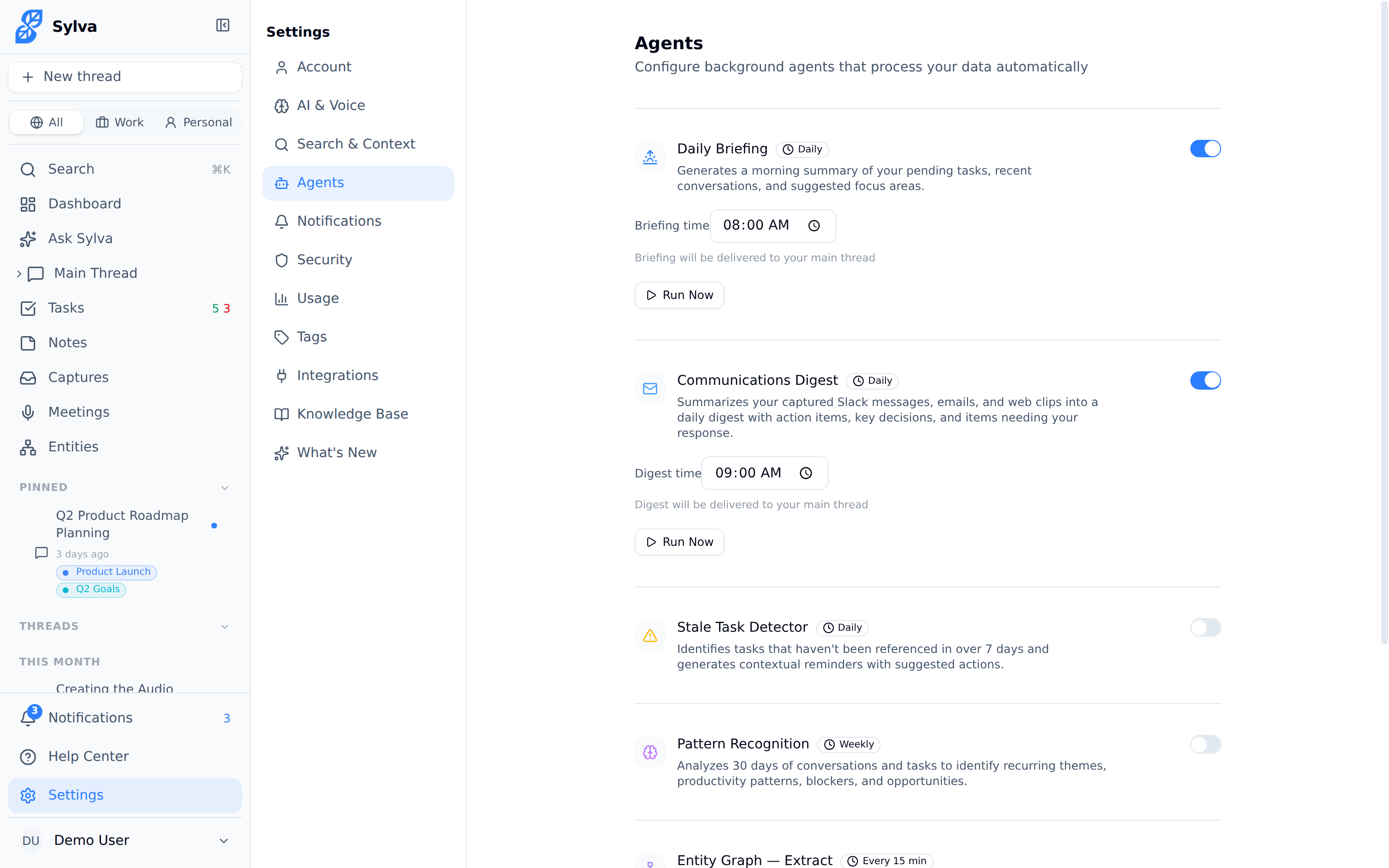 Entity Graph — Extract agent