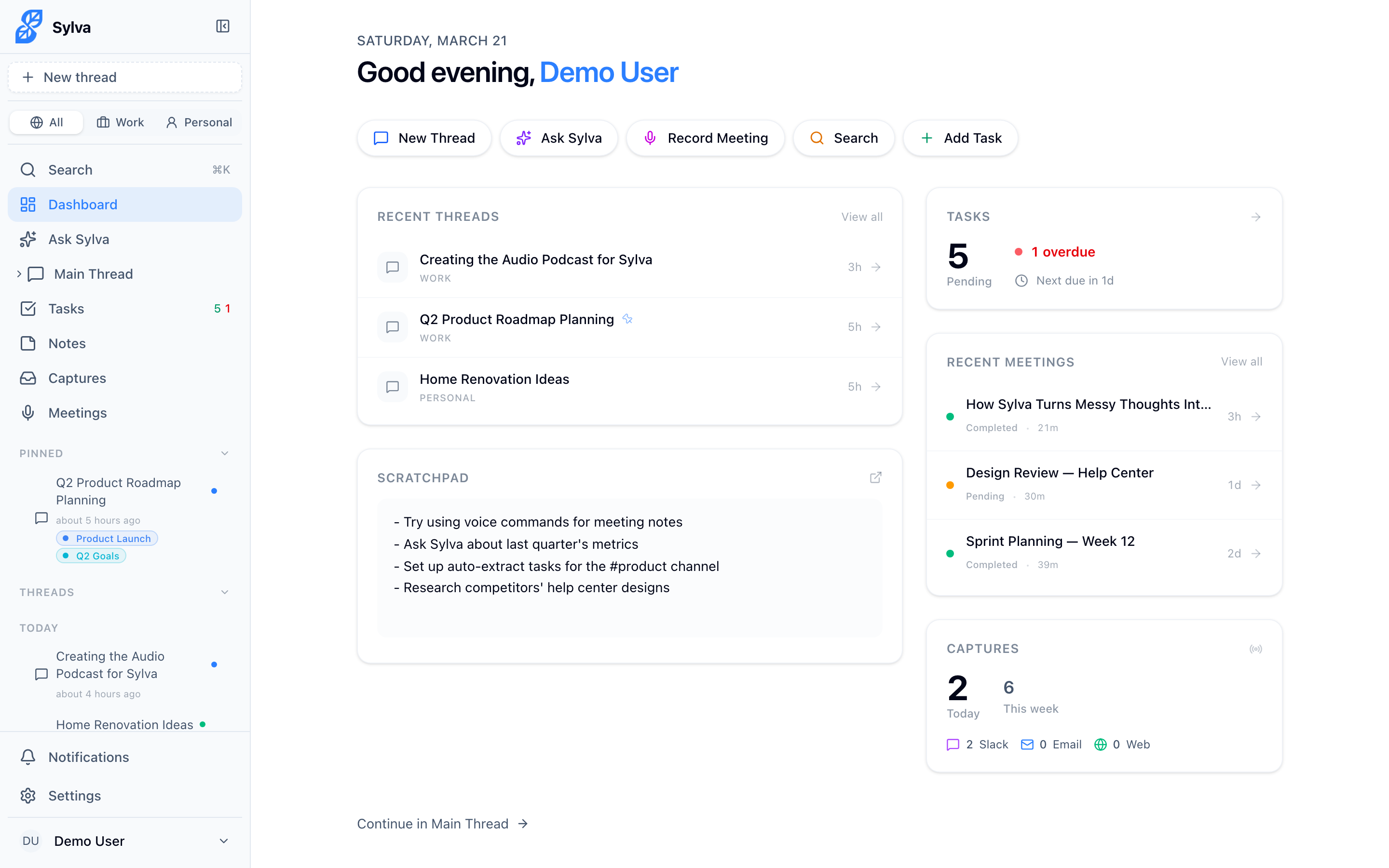 Explore the dashboard