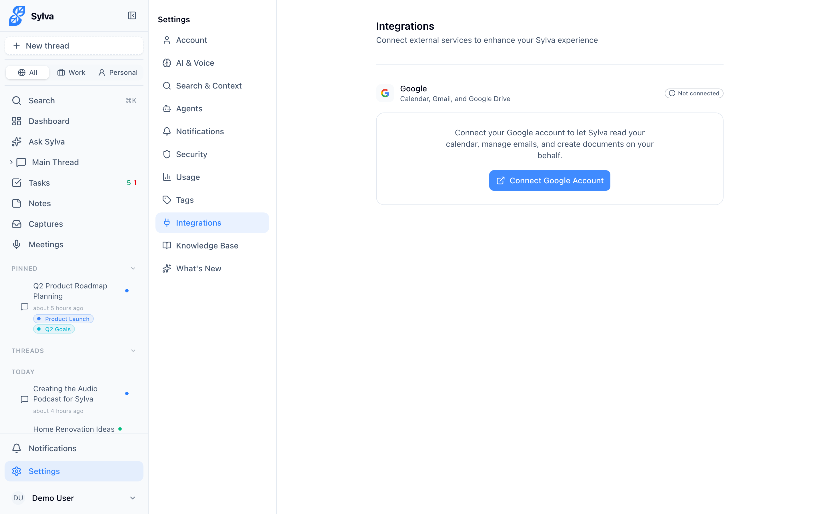 Toggle Google services