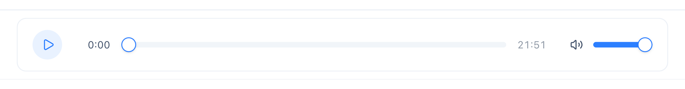 Audio source selection dropdown