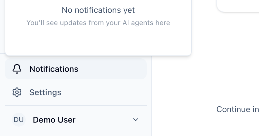 Click the notification bell