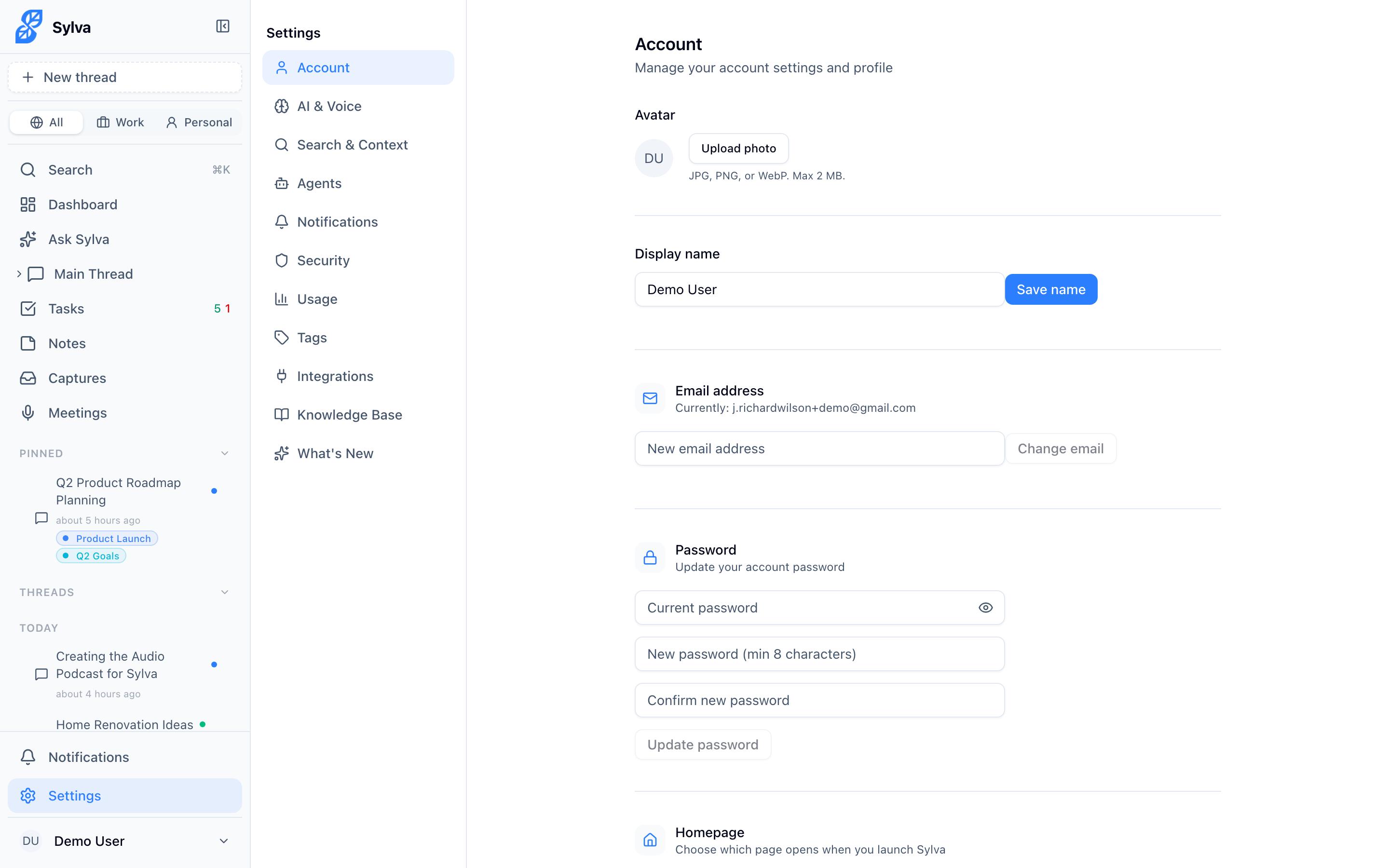 Open Settings