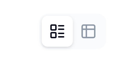 View switcher for card and table views